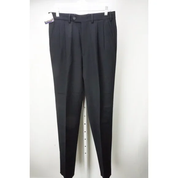 Burberry London Dark Blue 100% Cotton Mens Pants Trousers Sz 54 EU NEW